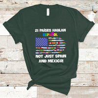 Hispanic Heritage Month T Shirt 21 Paises Hablan Espanol Spanish Hispanic Heritage Month - Wonder Print Shop