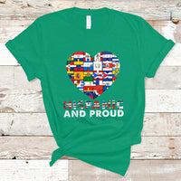 Hispanic Heritage Month T Shirt Hispanic And Proud Heart Pride Hispanic Heritage Month - Wonder Print Shop