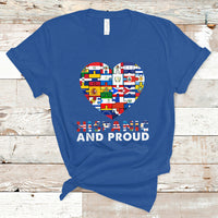 Hispanic Heritage Month T Shirt Hispanic And Proud Heart Pride Hispanic Heritage Month - Wonder Print Shop
