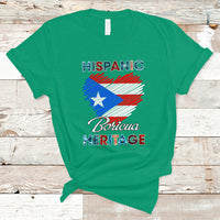 Puerto Rico T Shirt Puerto Rican Hispanic Heritage Boricua Puerto Rico Flag - Wonder Print Shop