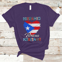 Puerto Rico T Shirt Puerto Rican Hispanic Heritage Boricua Puerto Rico Flag - Wonder Print Shop