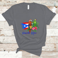 Puerto Rico T Shirt Puerto Rico Flag Native Parrots Hibicus Puerto Rican Boricua - Wonder Print Shop