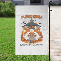 Cute Gilmore Ghouls Halloween Ghost Garden Flag Cozy Fall Aesthetic with Pumpkin Spice and Books - Wonder Print Shop