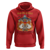 Cute Gilmore Ghouls Halloween Ghost Hoodie Cozy Fall Aesthetic with Pumpkin Spice and Books - Wonder Print Shop