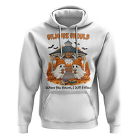 Cute Gilmore Ghouls Halloween Ghost Hoodie Cozy Fall Aesthetic with Pumpkin Spice and Books - Wonder Print Shop