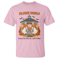 Cute Gilmore Ghouls Halloween Ghost T Shirt Cozy Fall Aesthetic with Pumpkin Spice and Books - Wonder Print Shop