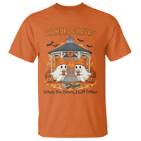 Cute Gilmore Ghouls Halloween Ghost T Shirt Cozy Fall Aesthetic with Pumpkin Spice and Books - Wonder Print Shop