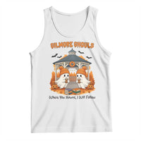 Cute Gilmore Ghouls Halloween Ghost Tank Top Cozy Fall Aesthetic with Pumpkin Spice and Books - Wonder Print Shop