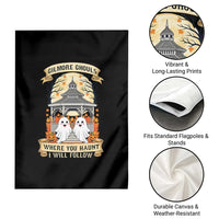 Gilmore Ghouls Halloween Ghost Garden Flag Cute Couple Spooky Boo with Fall Gazebo - Wonder Print Shop