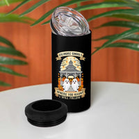 Gilmore Ghouls Halloween Ghost 4 in 1 Can Cooler Tumbler Cute Couple Spooky Boo with Fall Gazebo - Wonder Print Shop