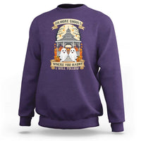 Gilmore Ghouls Halloween Ghost Sweatshirt Cute Couple Spooky Boo with Fall Gazebo - Wonder Print Shop