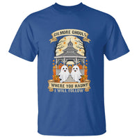Gilmore Ghouls Halloween Ghost T Shirt Cute Couple Spooky Boo with Fall Gazebo - Wonder Print Shop
