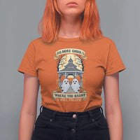 Gilmore Ghouls Halloween Ghost T Shirt For Women Cute Couple Spooky Boo with Fall Gazebo - Wonder Print Shop