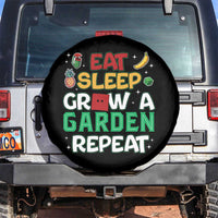Eat Sleep Grow a Garden Repeat Spare Tire Cover Funny Gamer-Inspired Gardening Gift for Plant Lovers - Wonder Print Shop