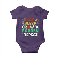 Eat Sleep Grow a Garden Repeat Baby Onesie Funny Gamer-Inspired Gardening Gift for Plant Lovers - Wonder Print Shop