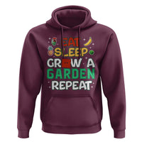 Eat Sleep Grow a Garden Repeat Hoodie Funny Gamer-Inspired Gardening Gift for Plant Lovers - Wonder Print Shop