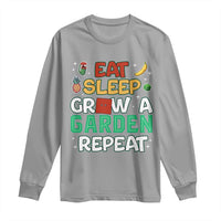 Eat Sleep Grow a Garden Repeat Long Sleeve Shirt Funny Gamer-Inspired Gardening Gift for Plant Lovers - Wonder Print Shop
