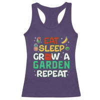 Eat Sleep Grow a Garden Repeat Racerback Tank Top Funny Gamer-Inspired Gardening Gift for Plant Lovers - Wonder Print Shop