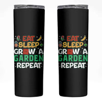 Eat Sleep Grow a Garden Repeat Skinny Tumbler Funny Gamer-Inspired Gardening Gift for Plant Lovers - Wonder Print Shop