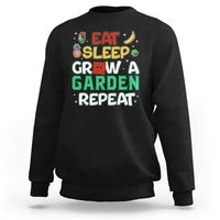 Eat Sleep Grow a Garden Repeat Sweatshirt Funny Gamer-Inspired Gardening Gift for Plant Lovers - Wonder Print Shop