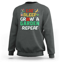 Eat Sleep Grow a Garden Repeat Sweatshirt Funny Gamer-Inspired Gardening Gift for Plant Lovers - Wonder Print Shop