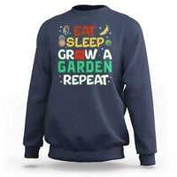 Eat Sleep Grow a Garden Repeat Sweatshirt Funny Gamer-Inspired Gardening Gift for Plant Lovers - Wonder Print Shop