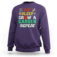 Eat Sleep Grow a Garden Repeat Sweatshirt Funny Gamer-Inspired Gardening Gift for Plant Lovers - Wonder Print Shop