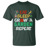 Eat Sleep Grow a Garden Repeat T Shirt Funny Gamer-Inspired Gardening Gift for Plant Lovers - Wonder Print Shop