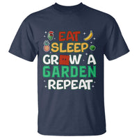 Eat Sleep Grow a Garden Repeat T Shirt Funny Gamer-Inspired Gardening Gift for Plant Lovers - Wonder Print Shop