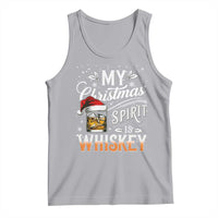 Funny My Christmas Spirit Is Whiskey Tank Top Holiday Drinking Festive Spirit