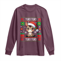 Latin American Christmas Long Sleeve Shirt Mi Burrito Mexican Donkey Latino Ugly Christmas