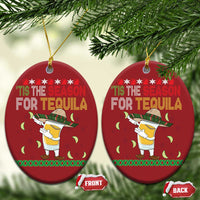 Mexican Xmas Christmas Ornament Tis The Season For Tequila Dabbing Alcohol Lover - Wonder Print Shop