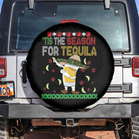 Mexican Xmas Spare Tire Cover Tis The Season For Tequila Dabbing Alcohol Lover