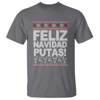 Mexican Christmas T Shirt Feliz Navidad Putas Funny Mexican Ugly Christmas Party - Wonder Print Shop