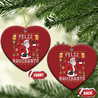 Xmas Dart Lover Christmas Ornament Feliz Navidarts Santa Navidad Ugly Sweater - Wonder Print Shop