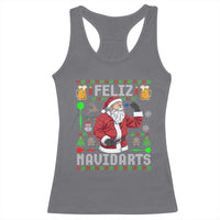 Christmas Dart Lover Racerback Tank Top Feliz Navidarts Santa Navidad Ugly Sweater