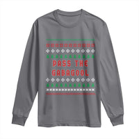 Pass The Gabagool Christmas Long Sleeve Shirt Funny Italy Xmas Italian French Pork Lover Ugly Sweater