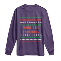 Pass The Gabagool Christmas Long Sleeve Shirt Funny Italy Xmas Italian French Pork Lover Ugly Sweater