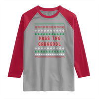 Pass The Gabagool Christmas Raglan Shirt Funny Italy Xmas Italian French Pork Lover Ugly Sweater