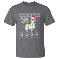Funny Llama Christmas T Shirt Fleece Navidad Feliz Merry Xmas Ugly Sweater - Wonder Print Shop