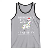 Funny Llama Christmas Tank Top Fleece Navidad Feliz Merry Xmas Ugly Sweater