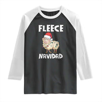 Funny Christmas Sheep Raglan Shirt Fleece Navidad Feliz Spanish Merry Xmas