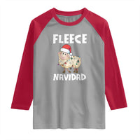 Funny Christmas Sheep Raglan Shirt Fleece Navidad Feliz Spanish Merry Xmas