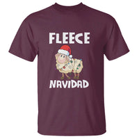Funny Christmas Sheep T Shirt Fleece Navidad Feliz Spanish Merry Xmas - Wonder Print Shop