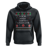 Funny Christmas Accountant Hoodie Ask Me About Santas Cash Flow Ugly Sweater