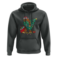 Bigfoot Christmas Tree Hoodie Xmas Lights Sasquatch Lovers