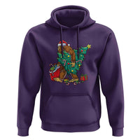 Bigfoot Christmas Tree Hoodie Xmas Lights Sasquatch Lovers