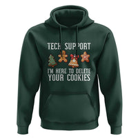Funny Christmas Tech Support Hoodie Here To Delete Cookies Festive Xmas