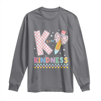 K Is For Kindness Long Sleeve Shirt Cute Pencil Bow Teacher Be Kind