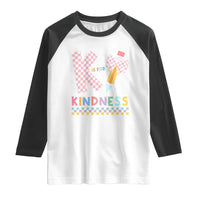 K Is For Kindness Raglan Shirt Cute Pencil Bow Teacher Be Kind